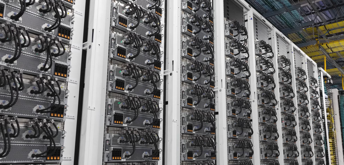 A photo of xAI Colossus, the largest AI supercomputer in the world.